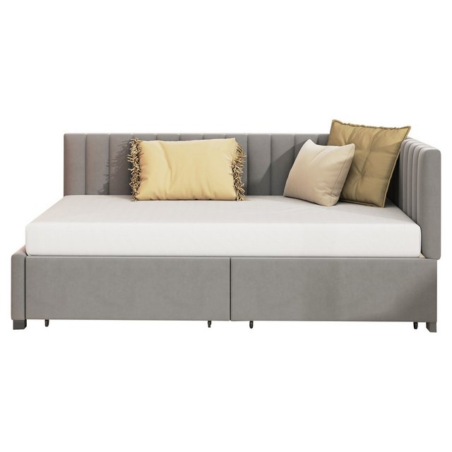 REDOM Polsterbett Daybett Tagesbett Schlafsofa (90x200 cm, mit Stauraumschu günstig online kaufen