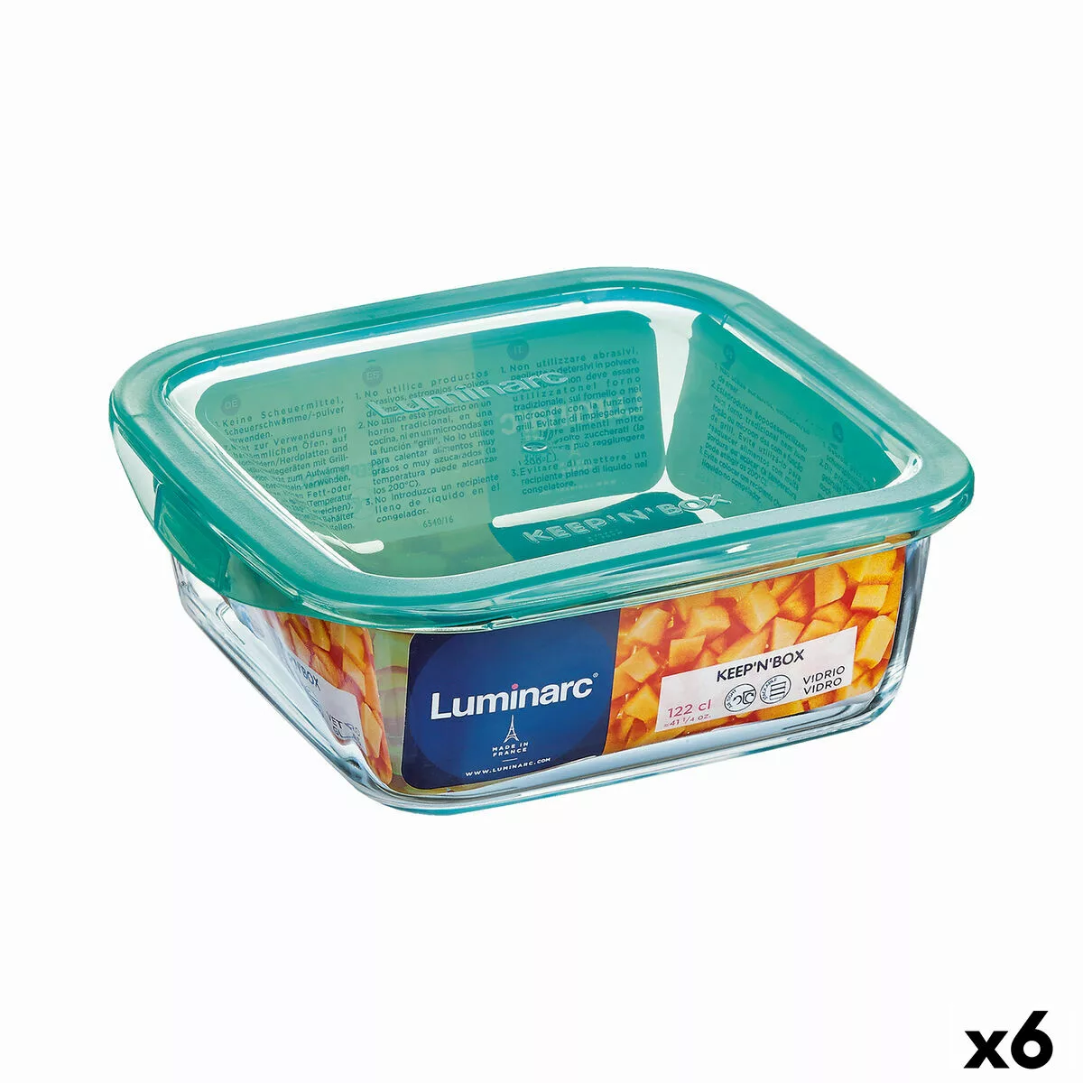 Viereckige Lunchbox Mit Deckel Luminarc Keep'n Lagon 760 Ml 13 X 6 Cm Türki günstig online kaufen