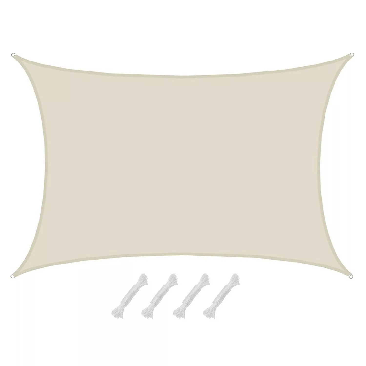 AMANKA Polyester Sonnensegel Wasserdicht - 7 x 5 m Rechteckig Beige günstig online kaufen
