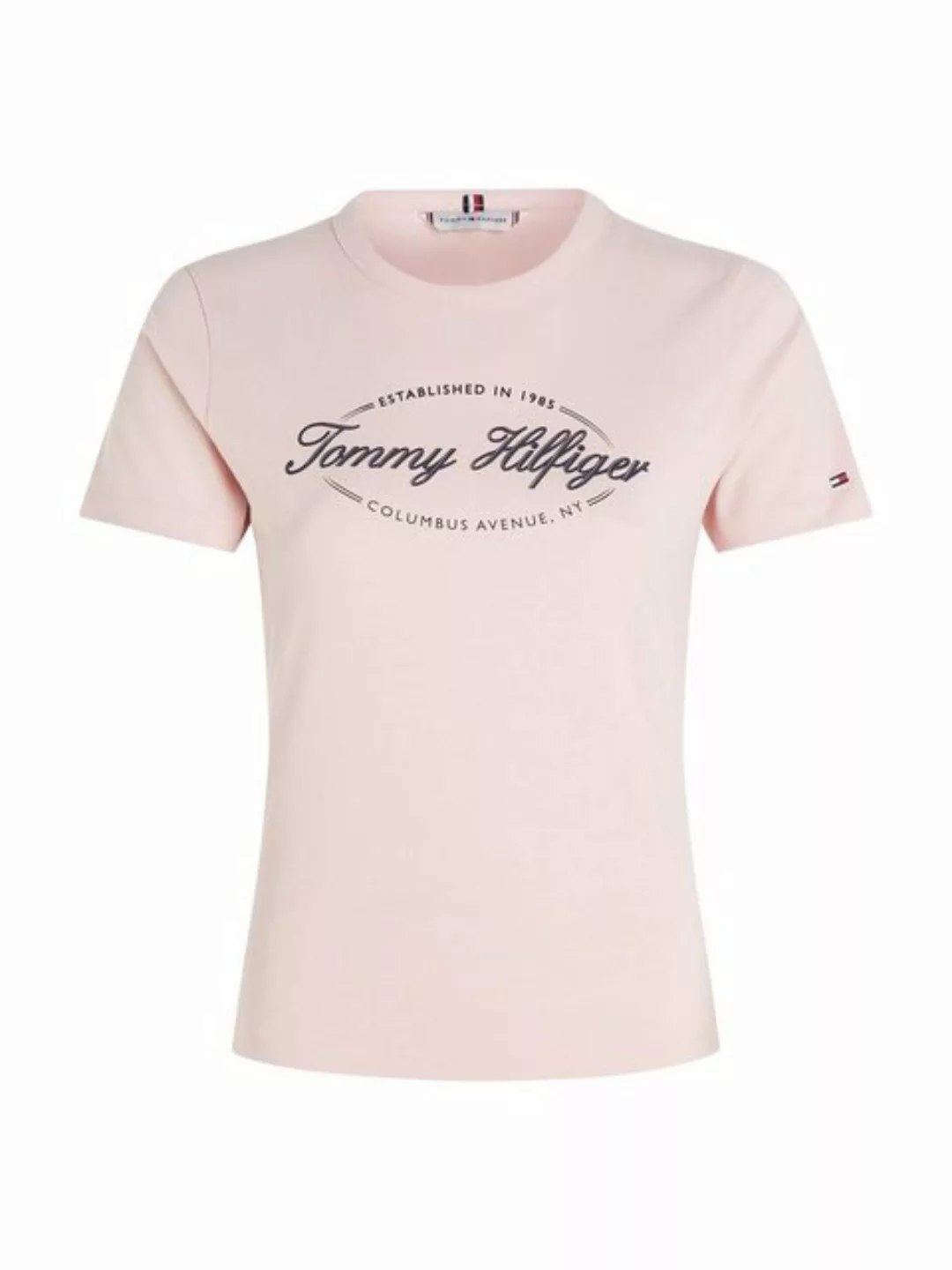 Tommy Hilfiger Rundhalsshirt SLIM HILFIGER SCRIPT C-NK SS günstig online kaufen