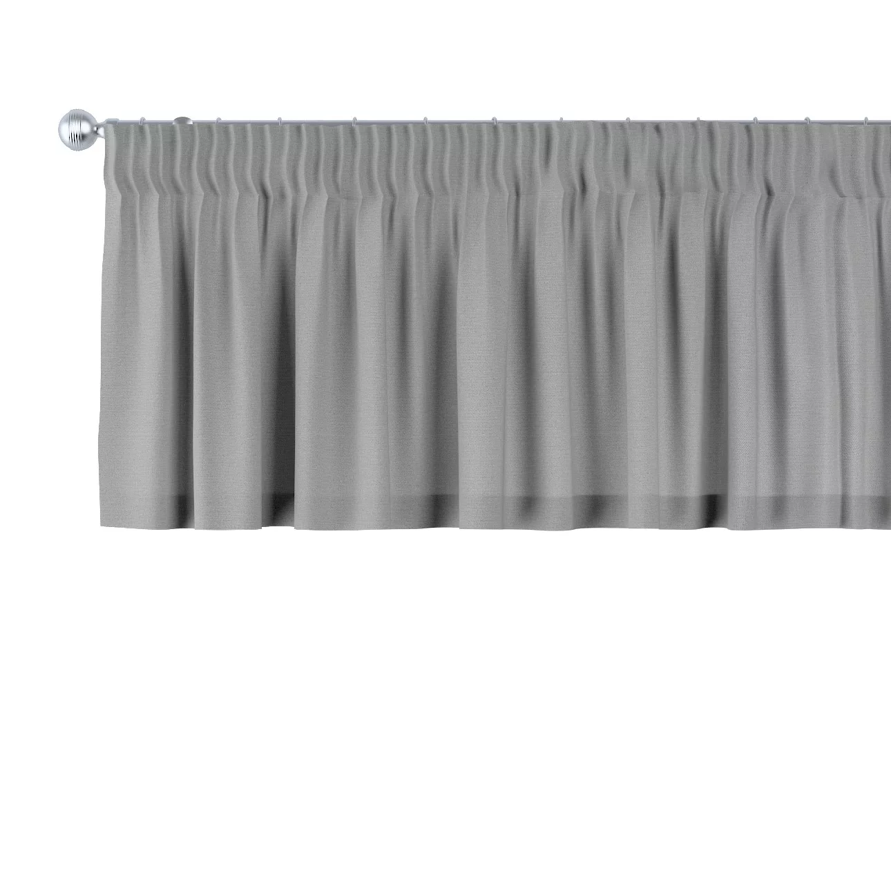 Kurzgardine mit Kräuselband, grau, 390 x 40 cm, Loneta (133-24) günstig online kaufen