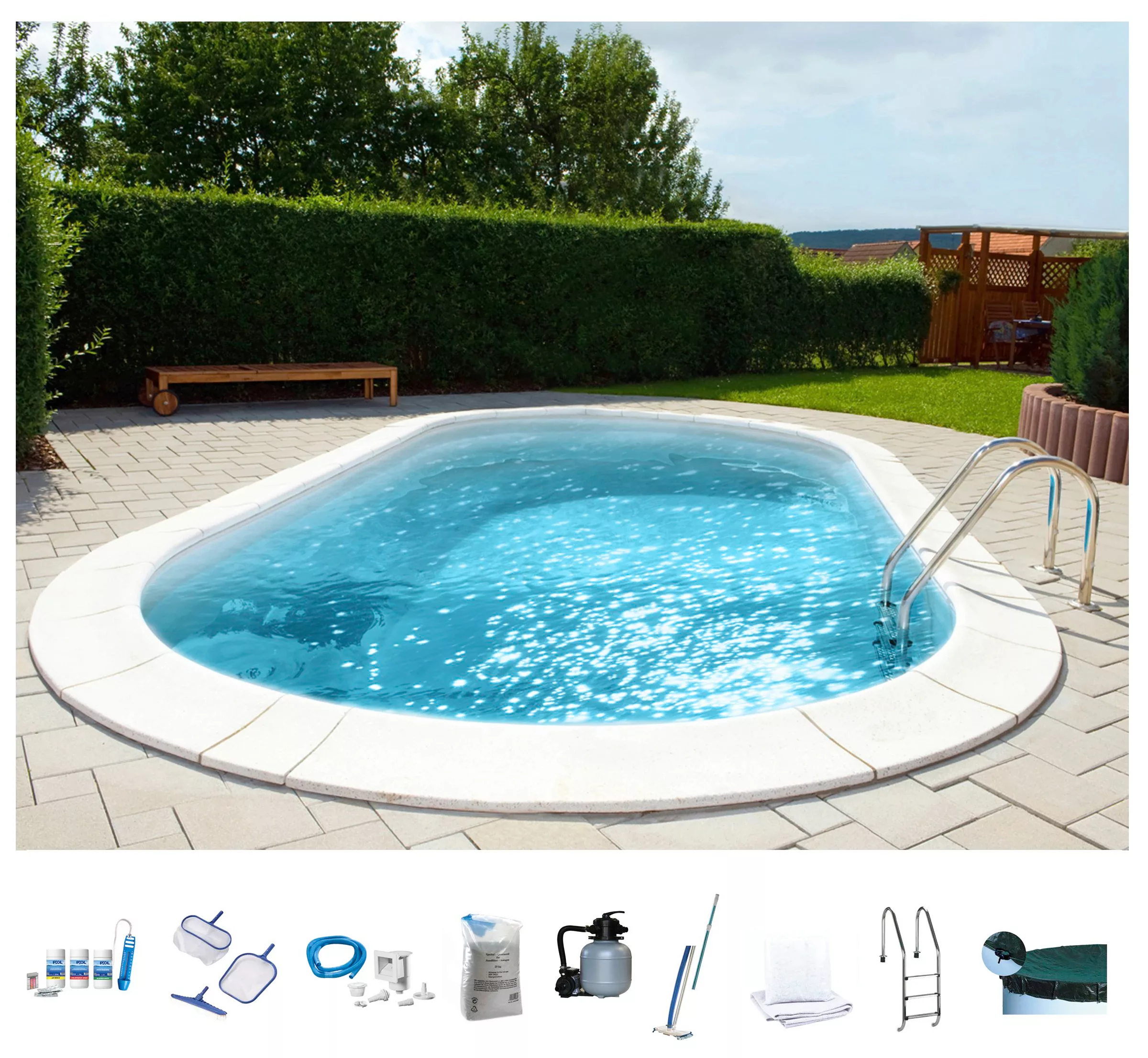 my POOL BWT Ovalpool "PREMIUM mit sandfarbener Innenfolie", (Komplett-Set, günstig online kaufen