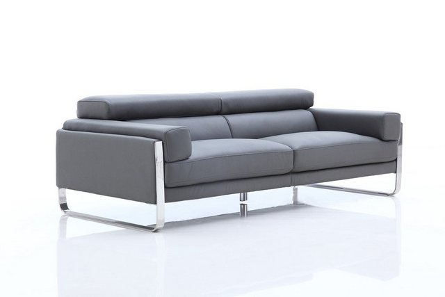 Salottini 3-Sitzer Designer 3er Sofa Turin 3-Sitzer Leder Couch Garnitur, E günstig online kaufen