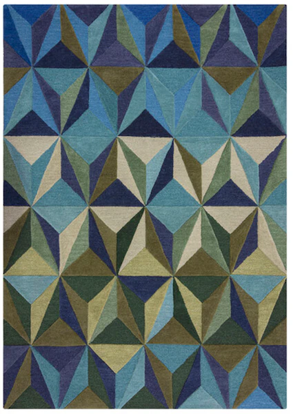 FLAIR RUGS Wollteppich »Reverie«, rechteckig, Geometrischer Teppich Reverie günstig online kaufen