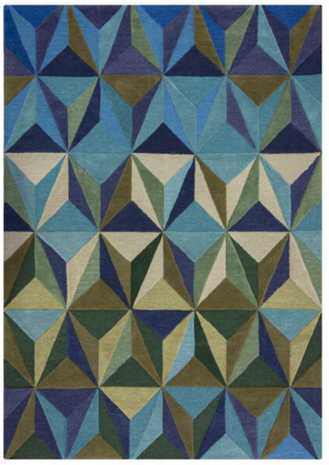 FLAIR RUGS Wollteppich »Reverie«, rechteckig, Geometrischer Teppich Reverie günstig online kaufen