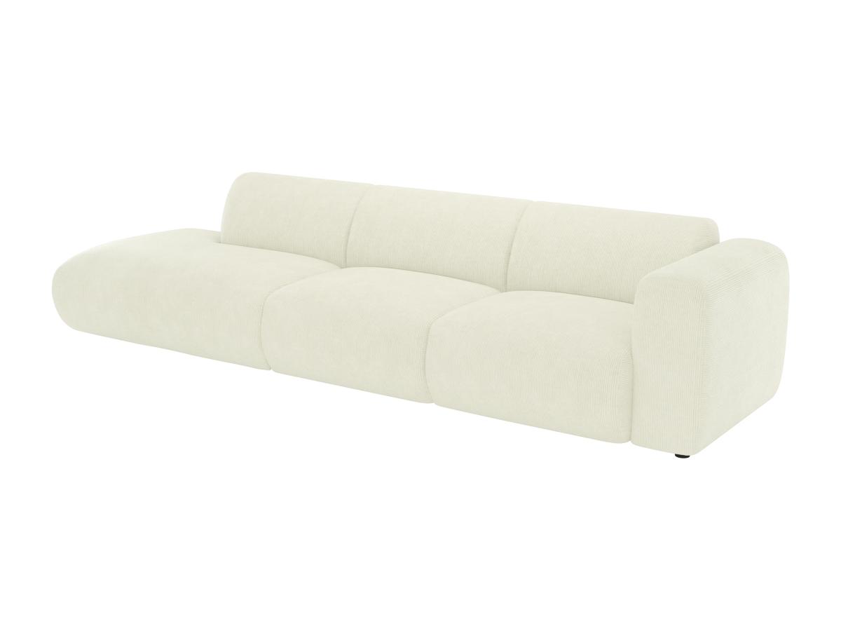 Großes Sofa 5-Sitzer - Armlehne rechts - Feincord - Off-White - POGNI von M günstig online kaufen