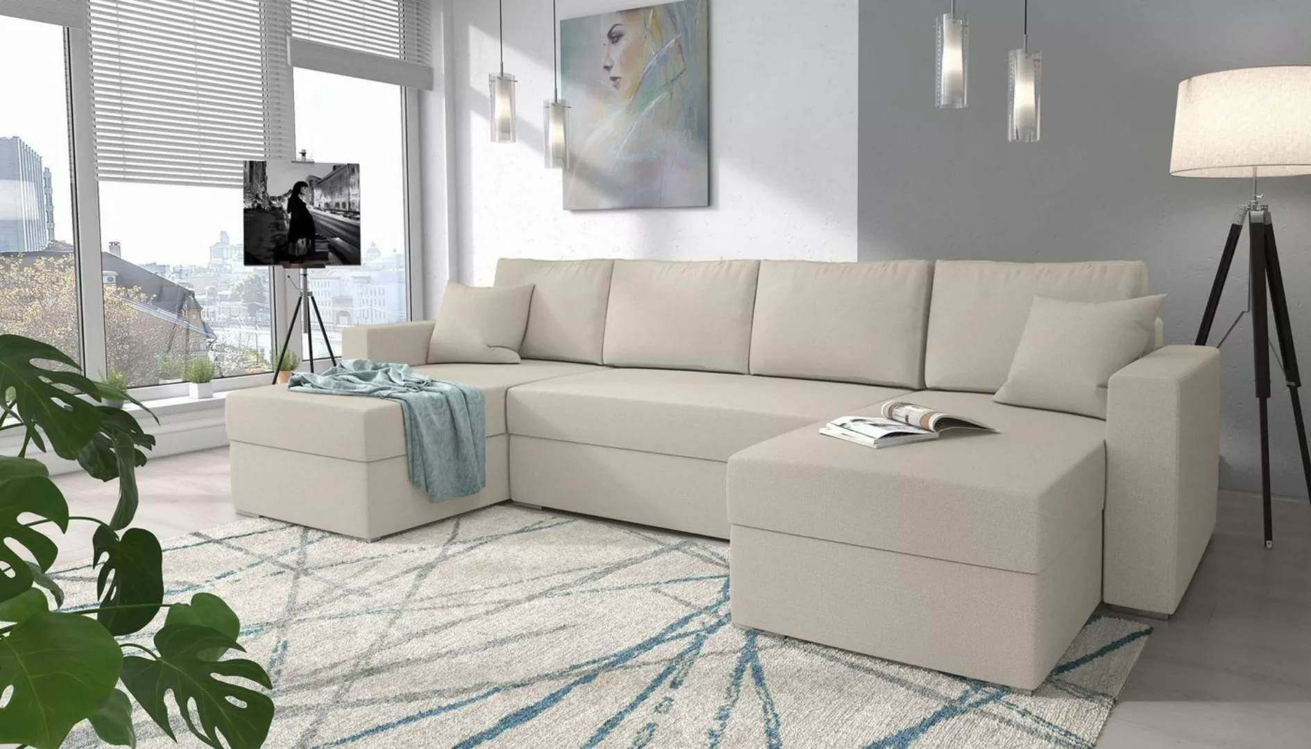 99rooms Wohnlandschaft Rubicon, U-Form, Sofa, Design günstig online kaufen