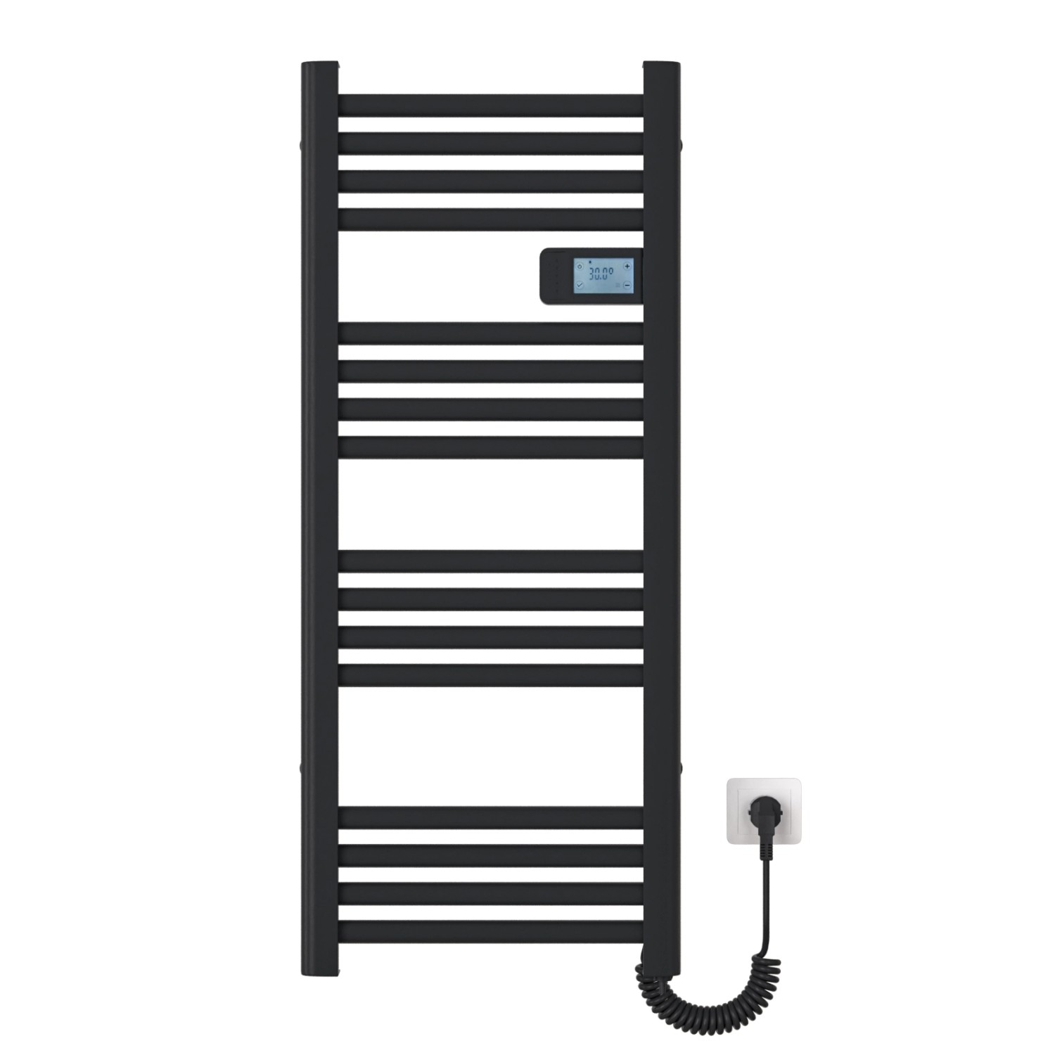 Emke Handtuchwärmer Elektrisch 96x40cm 300W Schwarz Heizkörper mit Thermost günstig online kaufen