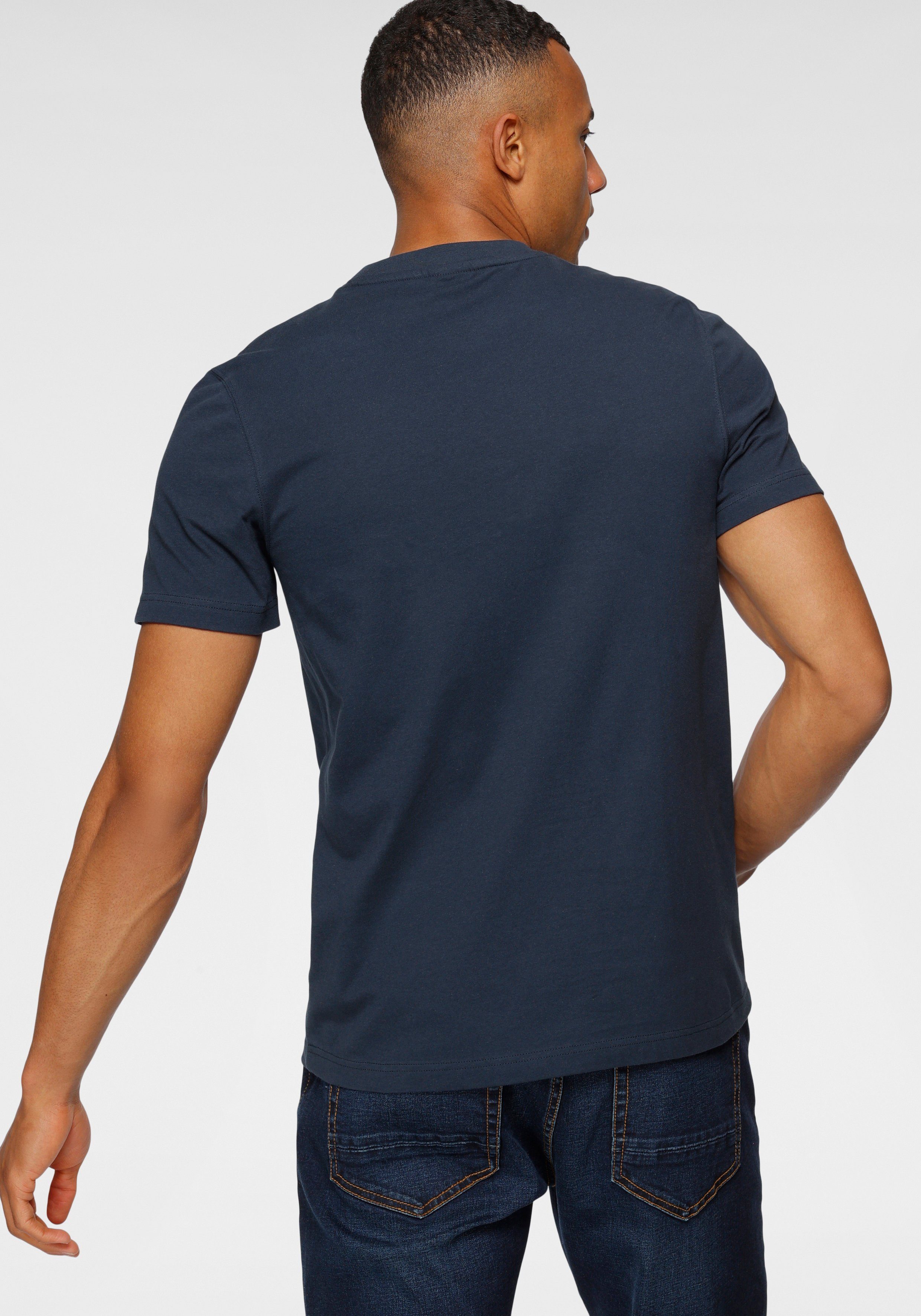 H.I.S Rundhalsshirt Kurzarm, schmale Passform, mit günstig online kaufen
