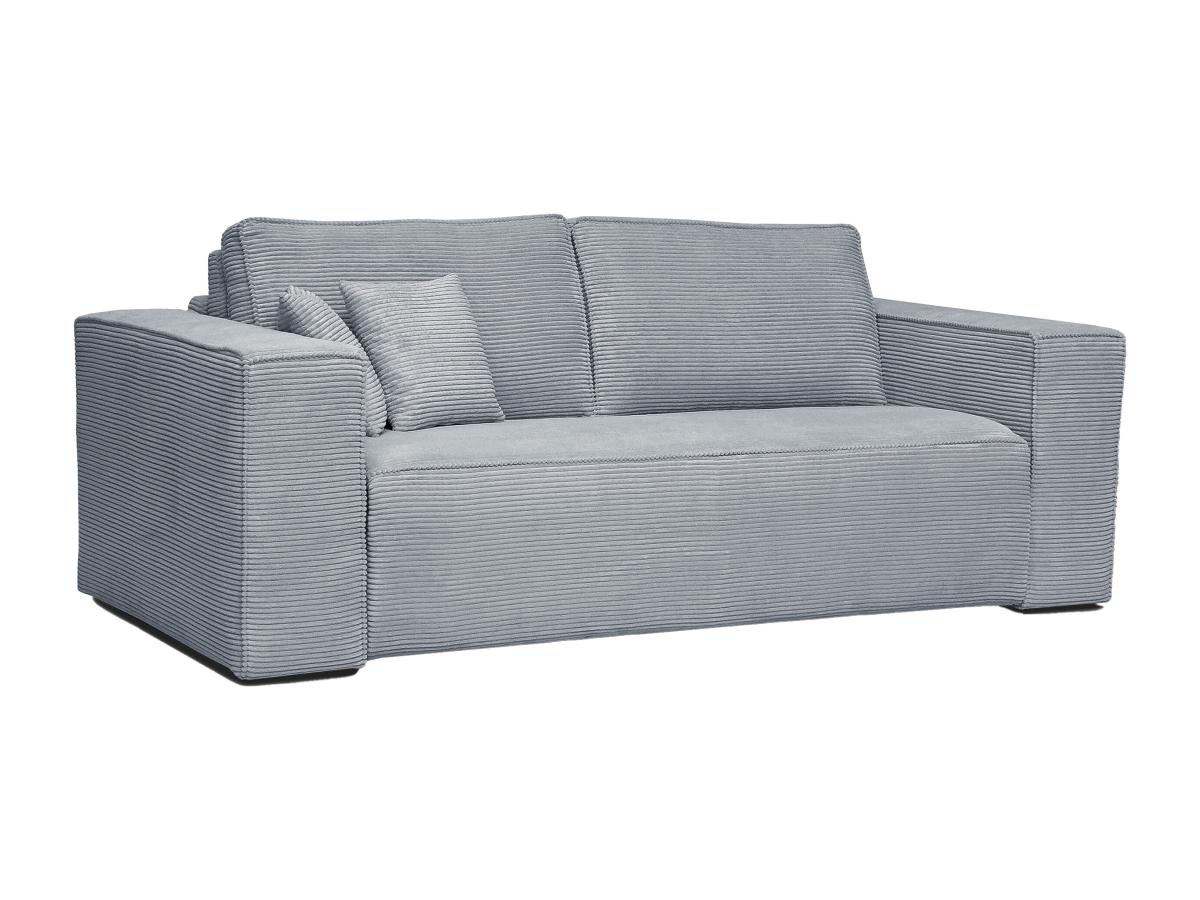 Schlafsofa mit Matratze 3-Sitzer - Cord - Grau - Liegefläche 140 cm - Matra günstig online kaufen