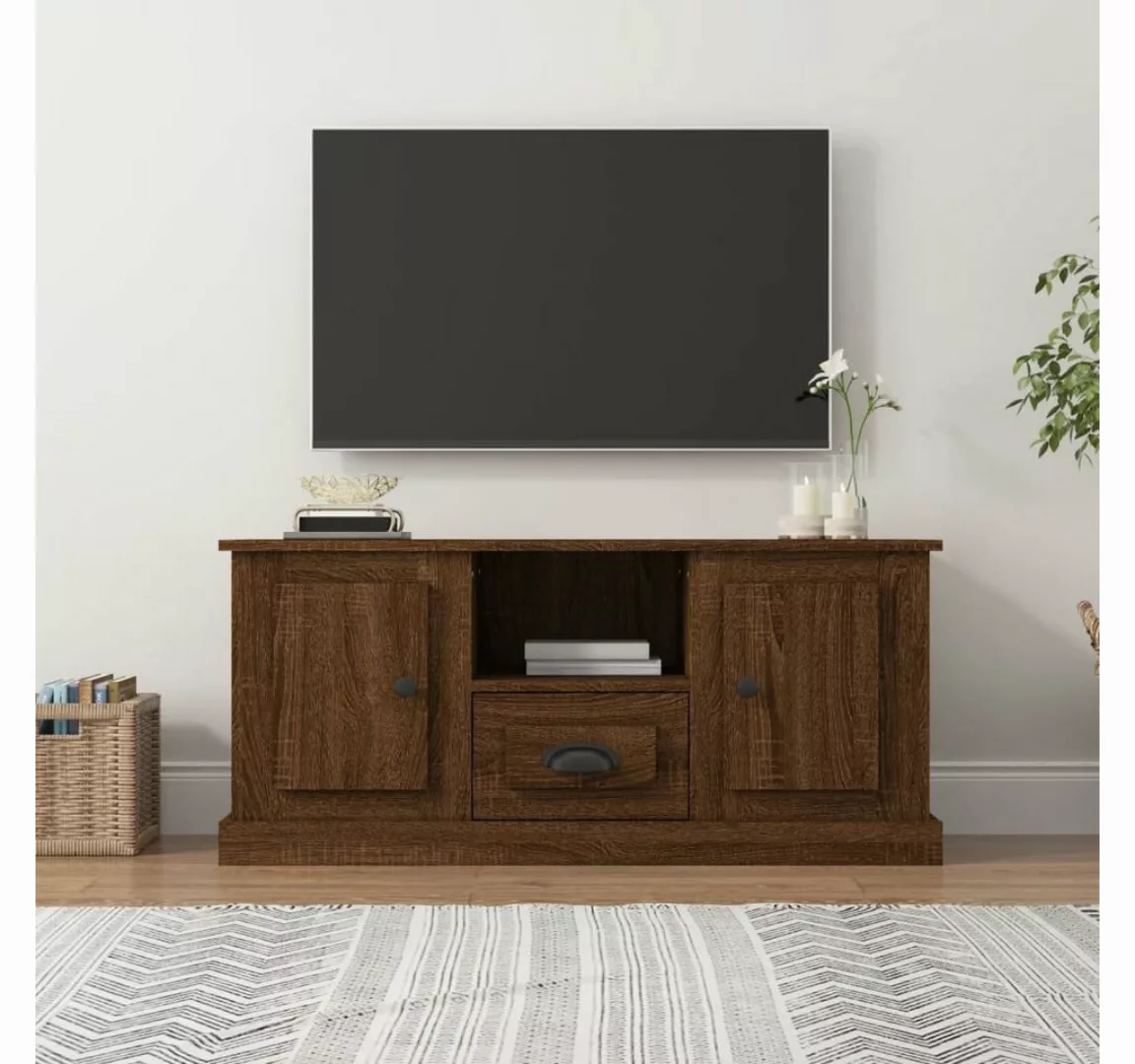 furnicato TV-Schrank Braun Eichen-Optik 100x35,5x45 cm Holzwerkstoff günstig online kaufen
