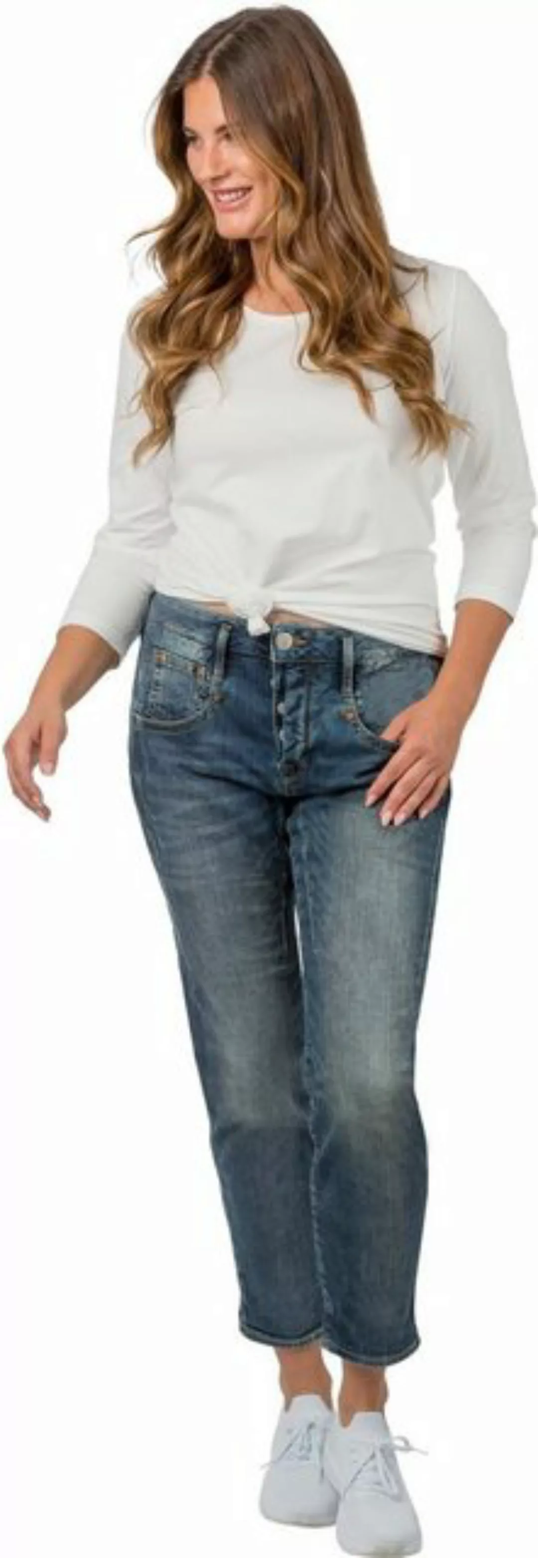 Herrlicher Boyfriend-Jeans "SHYRA CROPPED", High Waist Powerstretch günstig online kaufen