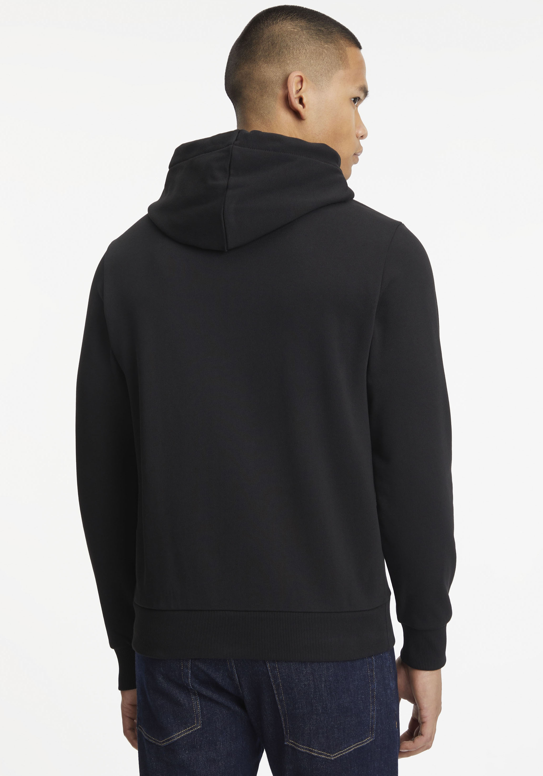 Calvin Klein Kapuzensweatshirt BOX STRIPED LOGO HOODIE mit Kordelzug an der günstig online kaufen