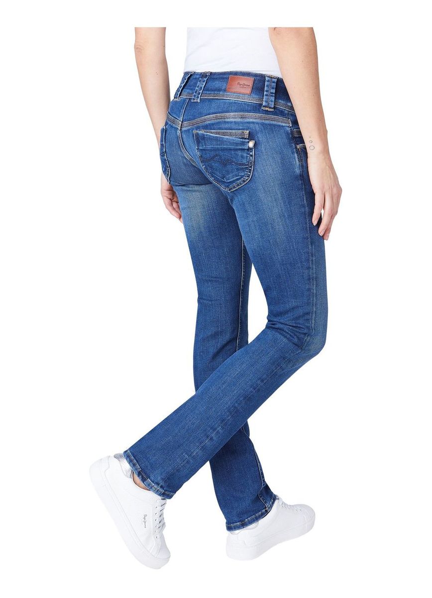 Pepe Jeans Damen Jeans Venus - Regular Fit - Blau - Medium Dark Wiser günstig online kaufen