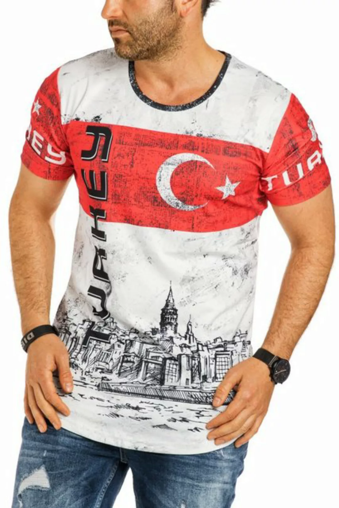 RMK T-Shirt Herren Shirt Fan Trikot Deutschland Türkei Italien Frankreich H günstig online kaufen