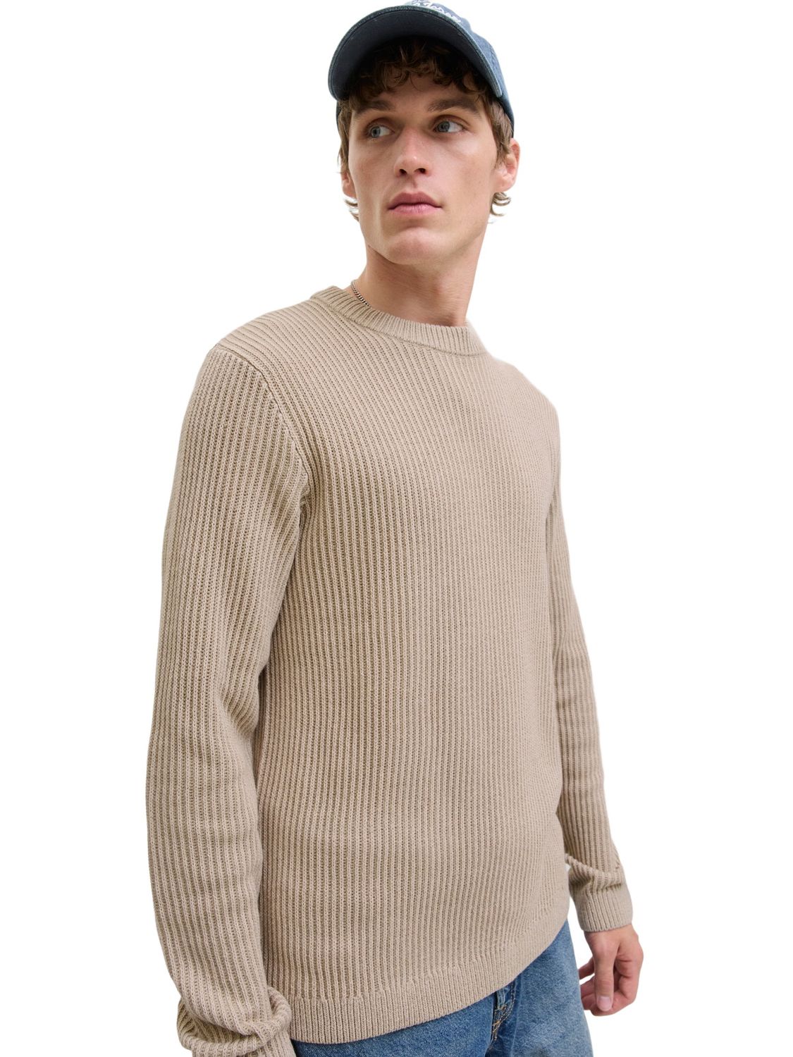 Jack & Jones Herren Rundhals Strickpullover JJEDOVER KNIT CREW NECK - Regul günstig online kaufen