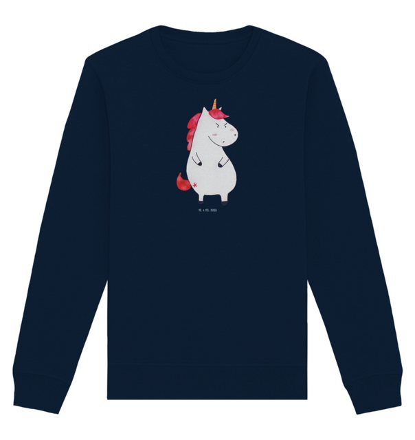 Mr. & Mrs. Panda Longpullover Größe S Einhorn Wut - French Navy - Geschenk, günstig online kaufen