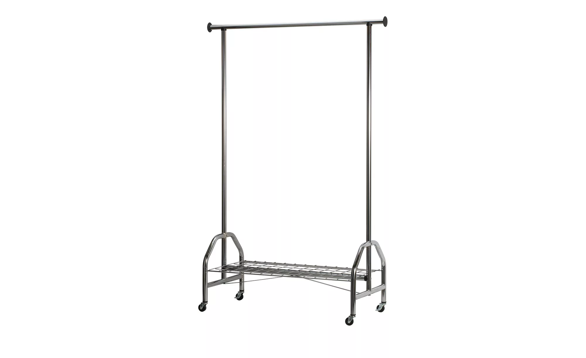 Rollgarderobe  Adina ¦ silber ¦ Metall, Metall ¦ Maße (cm): B: 120 H: 181 T günstig online kaufen