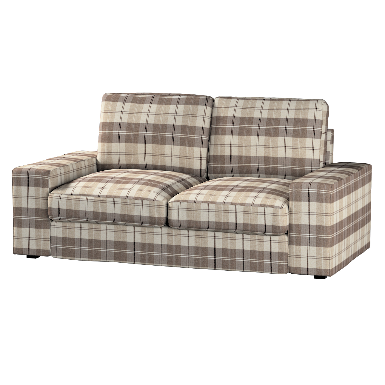 Bezug für Kivik 2-Sitzer Sofa, braun-beige, Bezug für Sofa Kivik 2-Sitzer, günstig online kaufen