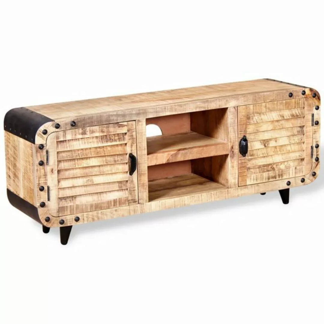 furnicato TV-Schrank Raues Mangoholz 120 x 30 x 50 cm günstig online kaufen