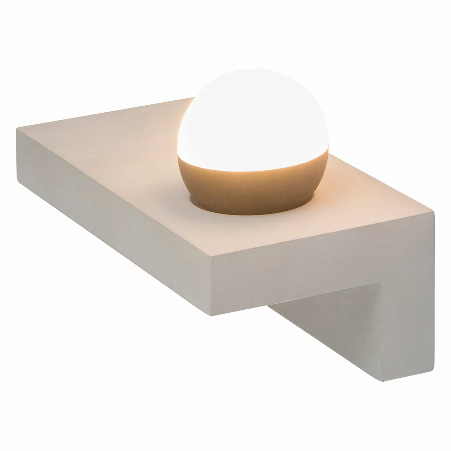 Globo LED-Wandleuchte Timo Beton Grau 1-flammig 17,5 cm x 30 cm x 15 cm günstig online kaufen