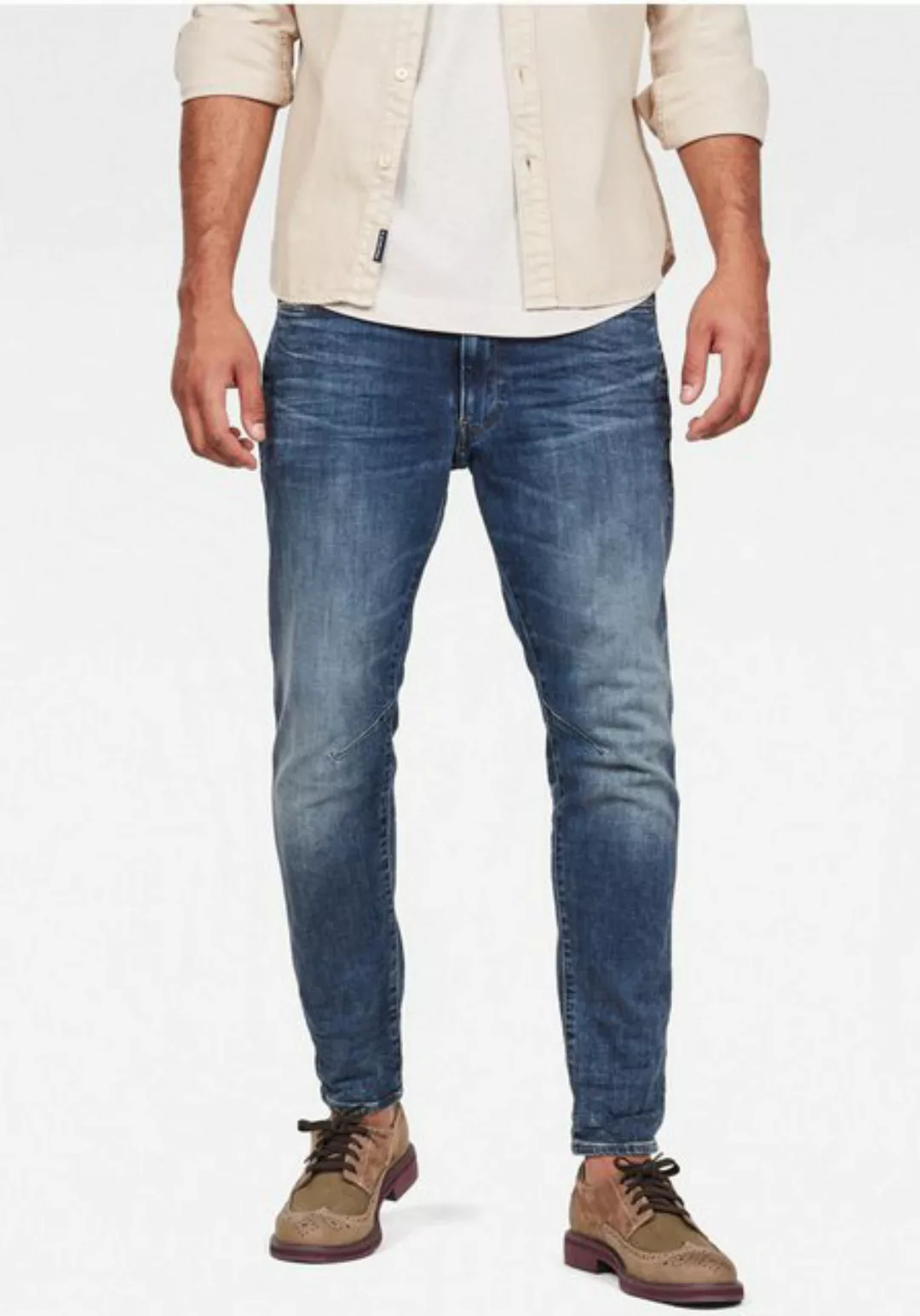 G-Star Herren Jeans 3301 Slim Fit - Blau - Vintage Medium Aged günstig online kaufen