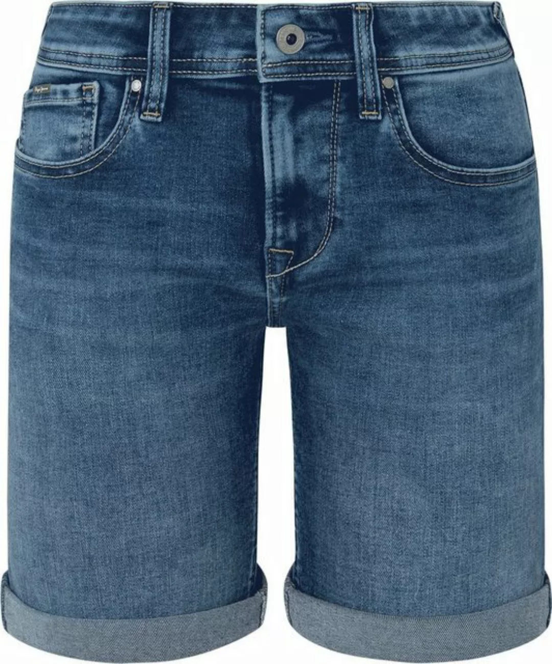 Pepe Jeans Damen Jeans Short POPPY - Regular Fit Blau - Light Blue Denim günstig online kaufen