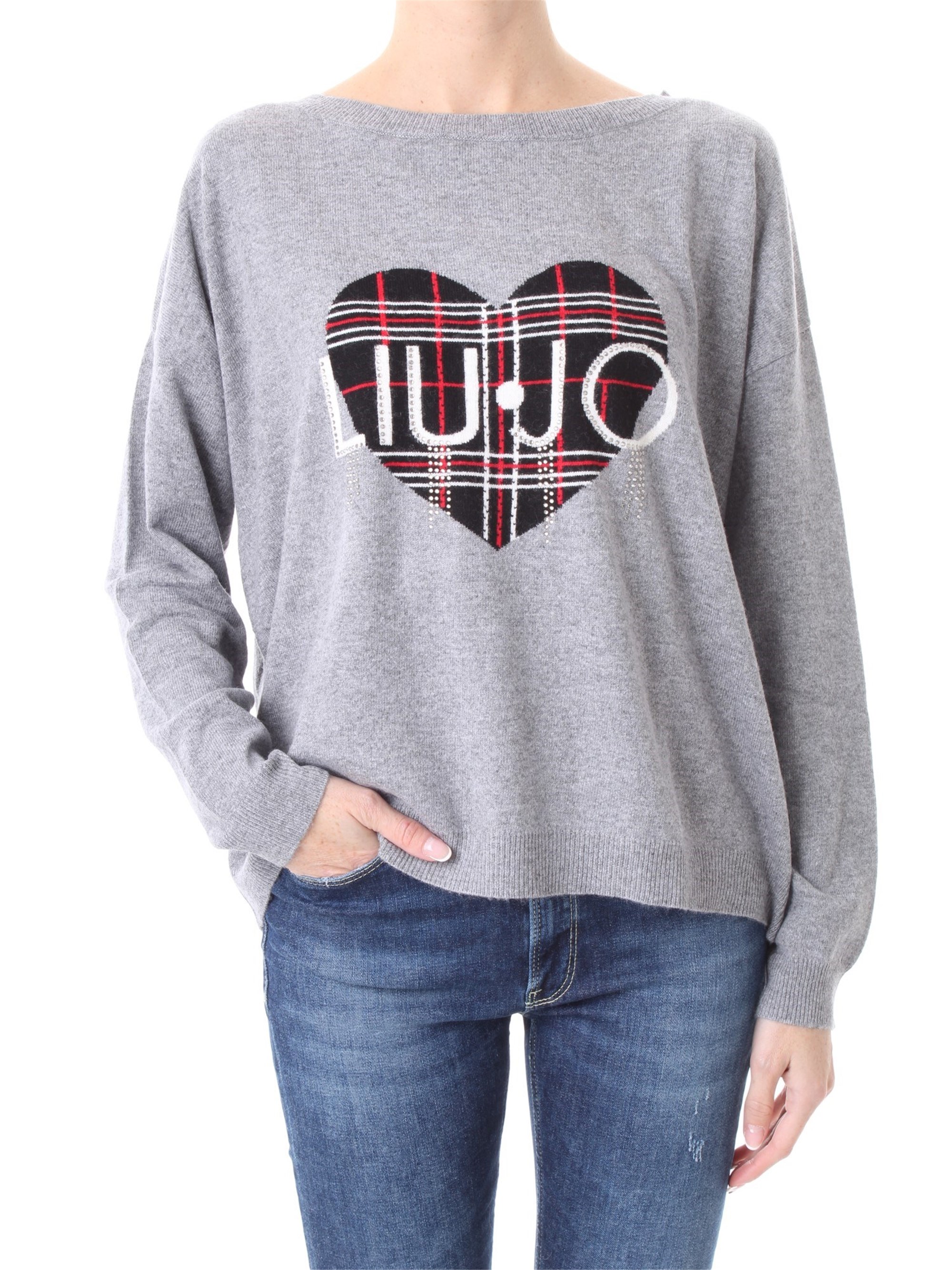 LIU JO Sweatshirt Damen grau lana acrilico günstig online kaufen