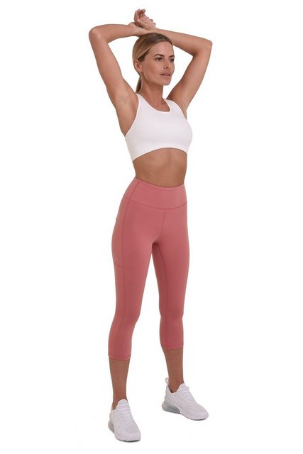 TCA Leggings TCA Damen Equilibrium Capri Leggings - Dunkelpink (1-tlg) günstig online kaufen