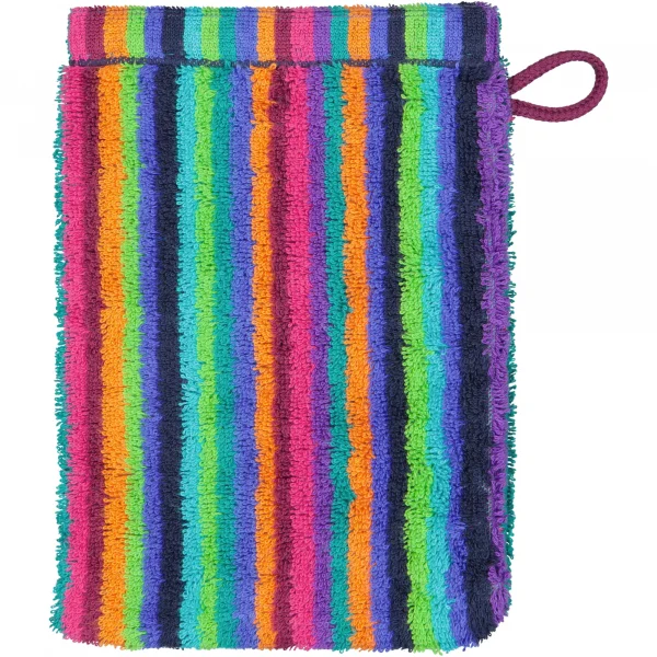 Cawö - Life Style Streifen 7048 - Farbe: 84 - multicolor - Waschhandschuh 1 günstig online kaufen