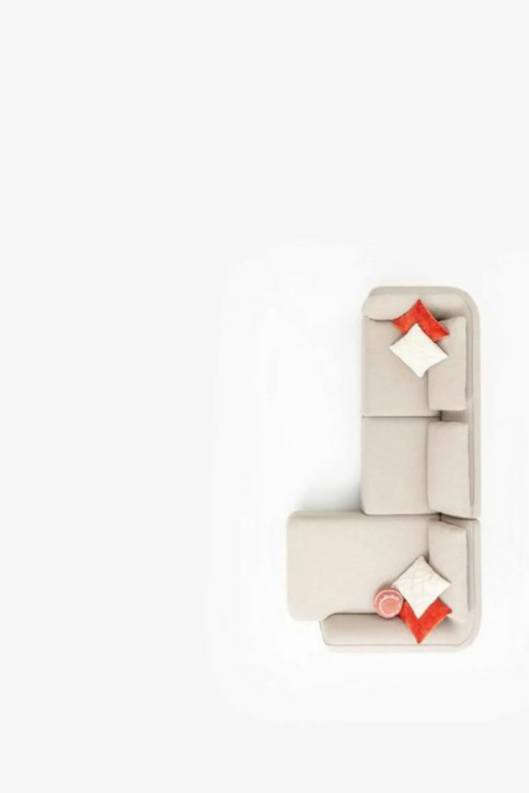 JVmoebel Ecksofa Design L-Form Sofa Luxus Sofas Möbel Wohnzimmer Modern 330 günstig online kaufen