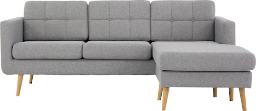 Home affaire Ecksofa "Brest L-Form", mit Knopfheftung und Steppung im Rücke günstig online kaufen