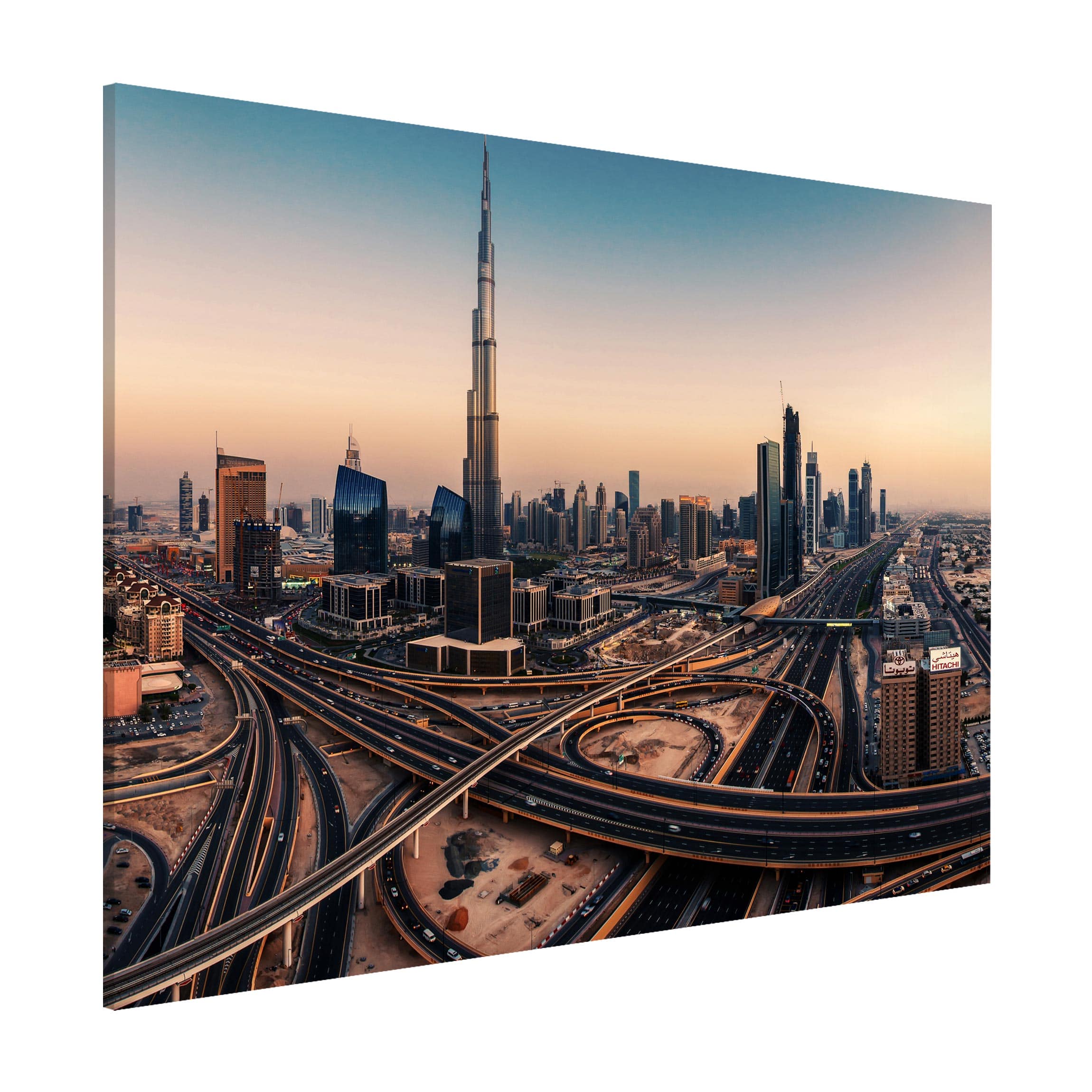 Magnettafel Architektur & Skyline - Querformat 4:3 Abendstimmung in Dubai günstig online kaufen