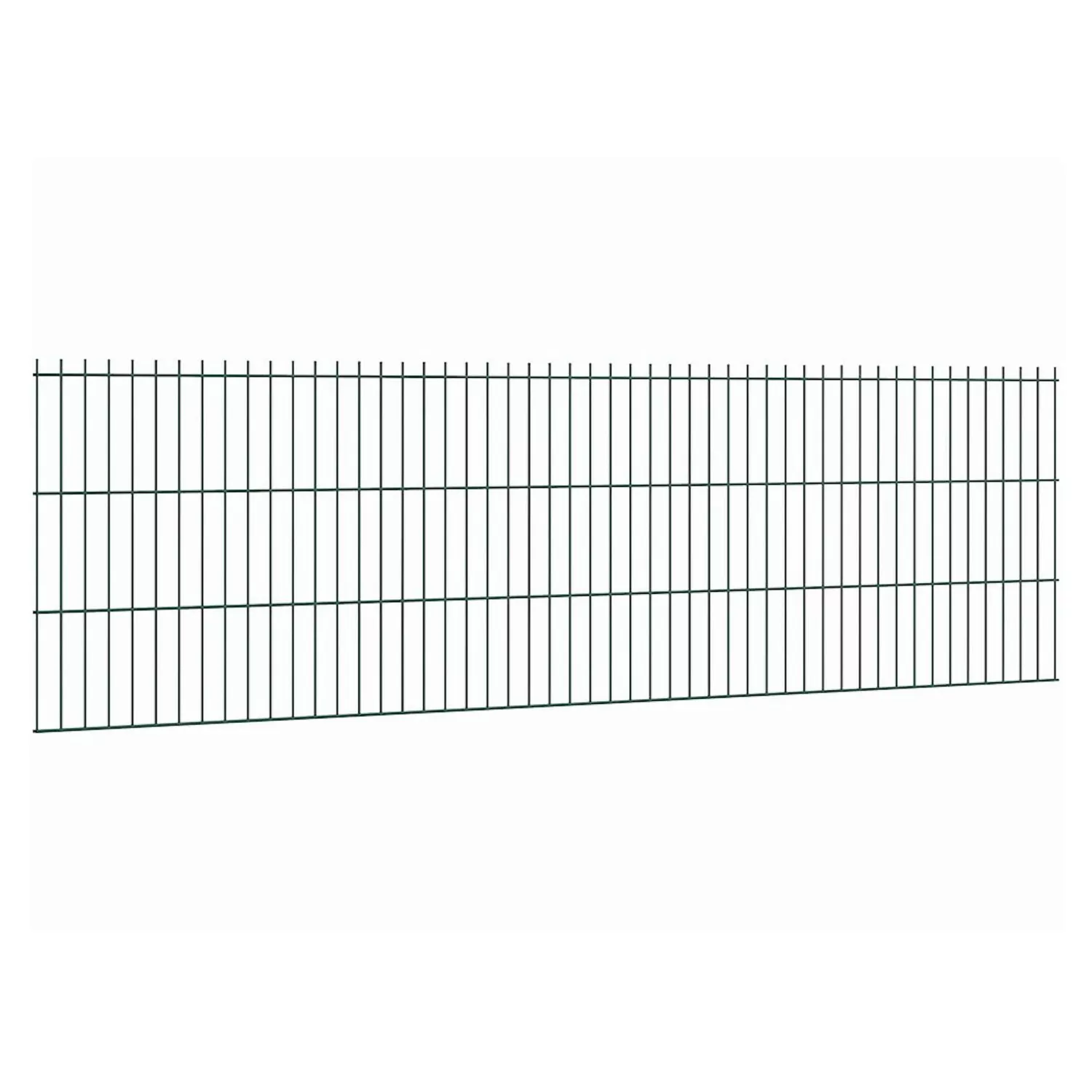 Doppelstabmattenzaun Stärke 6/5/6 Grün 63 x 251 cm günstig online kaufen