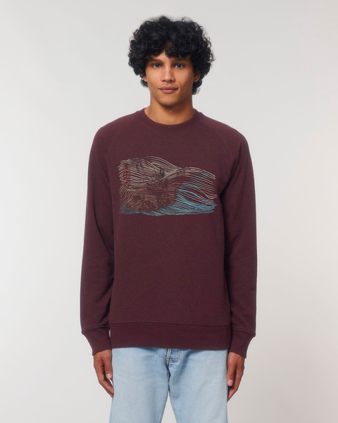 Biobaumwolle & Fair Hergestellt - Hochwertiges Sweatshirt/ Smokey Waves günstig online kaufen