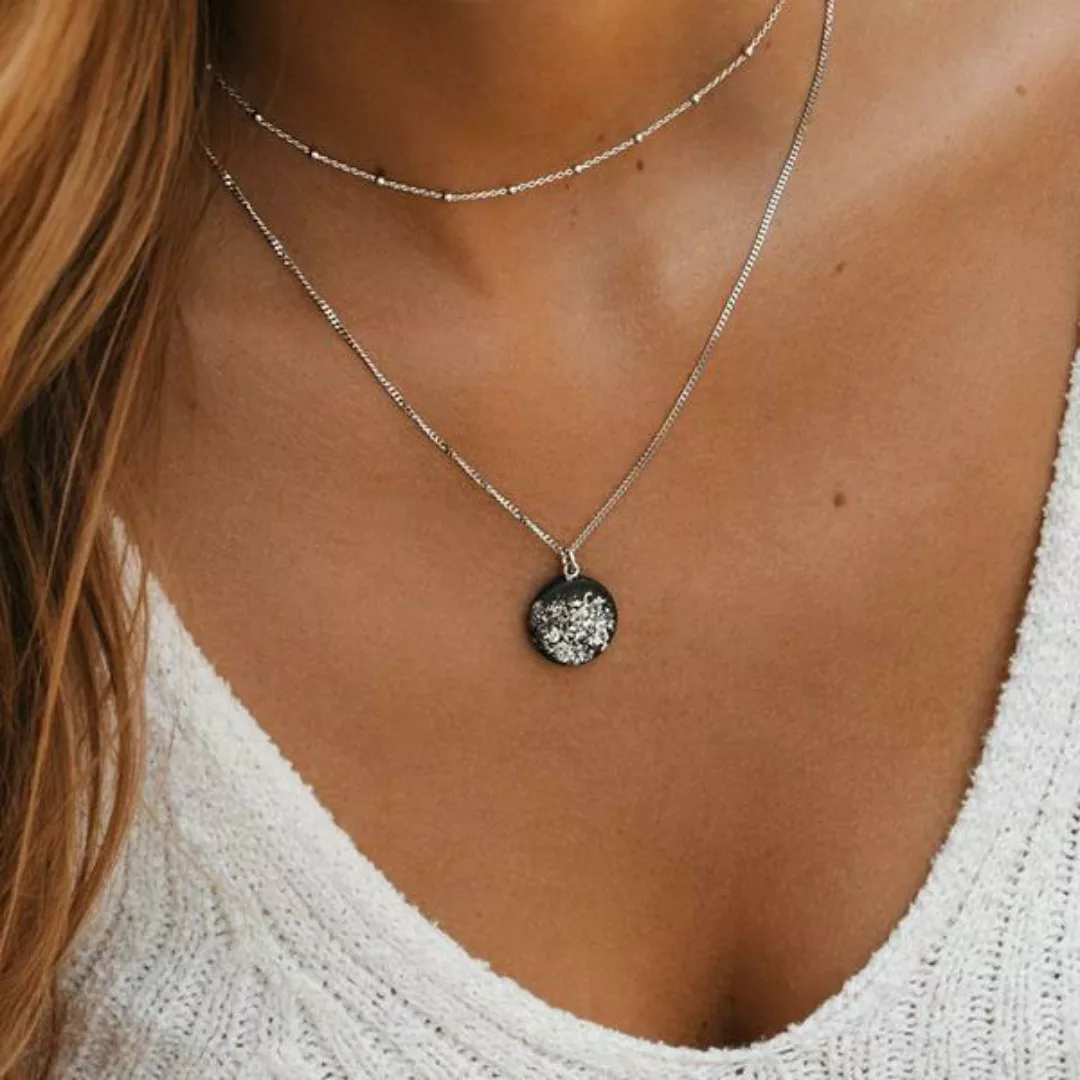 Halskette Mary | Black Silver günstig online kaufen