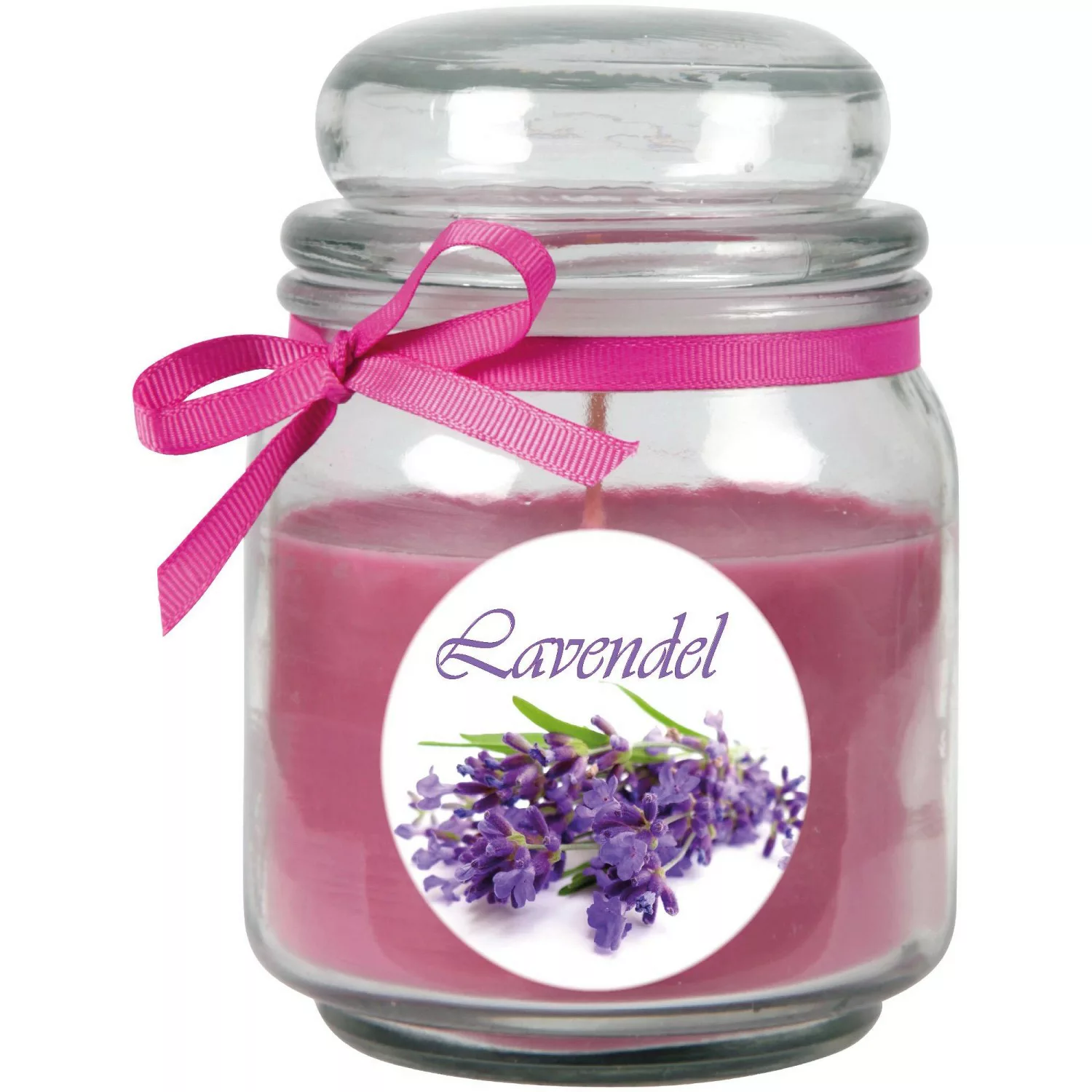 HS Candle Duftkerze & Glas Duft Bild Bonbon Ø9 cm Lavendel günstig online kaufen