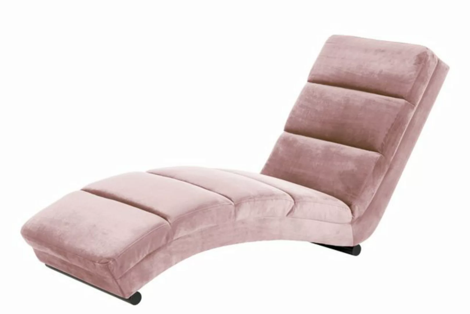 dynamic24 Polsterliege, Chaiselongue rose Samt günstig online kaufen