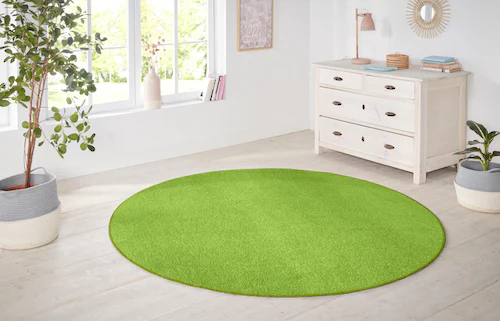 HANSE Home Teppich »Shashi«, rund, 8,5 mm Höhe, Kurzflor, Unifarben, Teppic günstig online kaufen