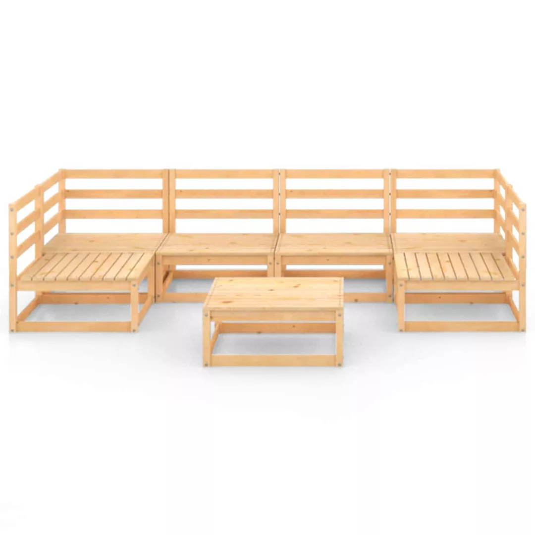 7-tlg. Garten-lounge-set Massivholz Kiefer günstig online kaufen