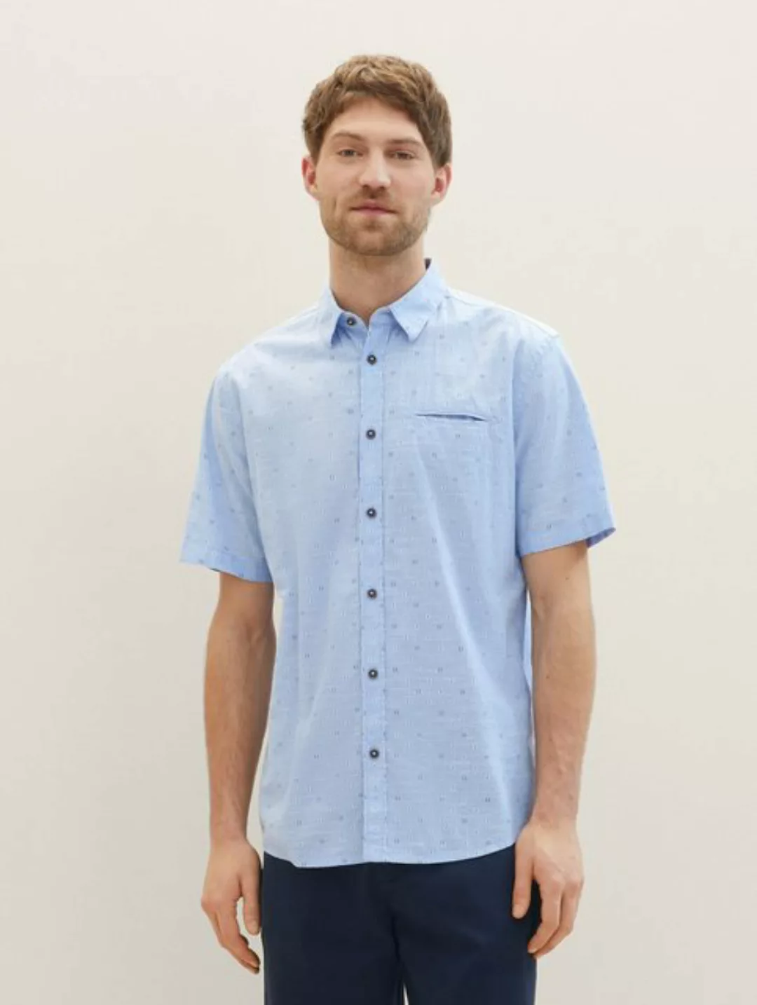 TOM TAILOR Langarmhemd Kurzarmhemd mit Print günstig online kaufen