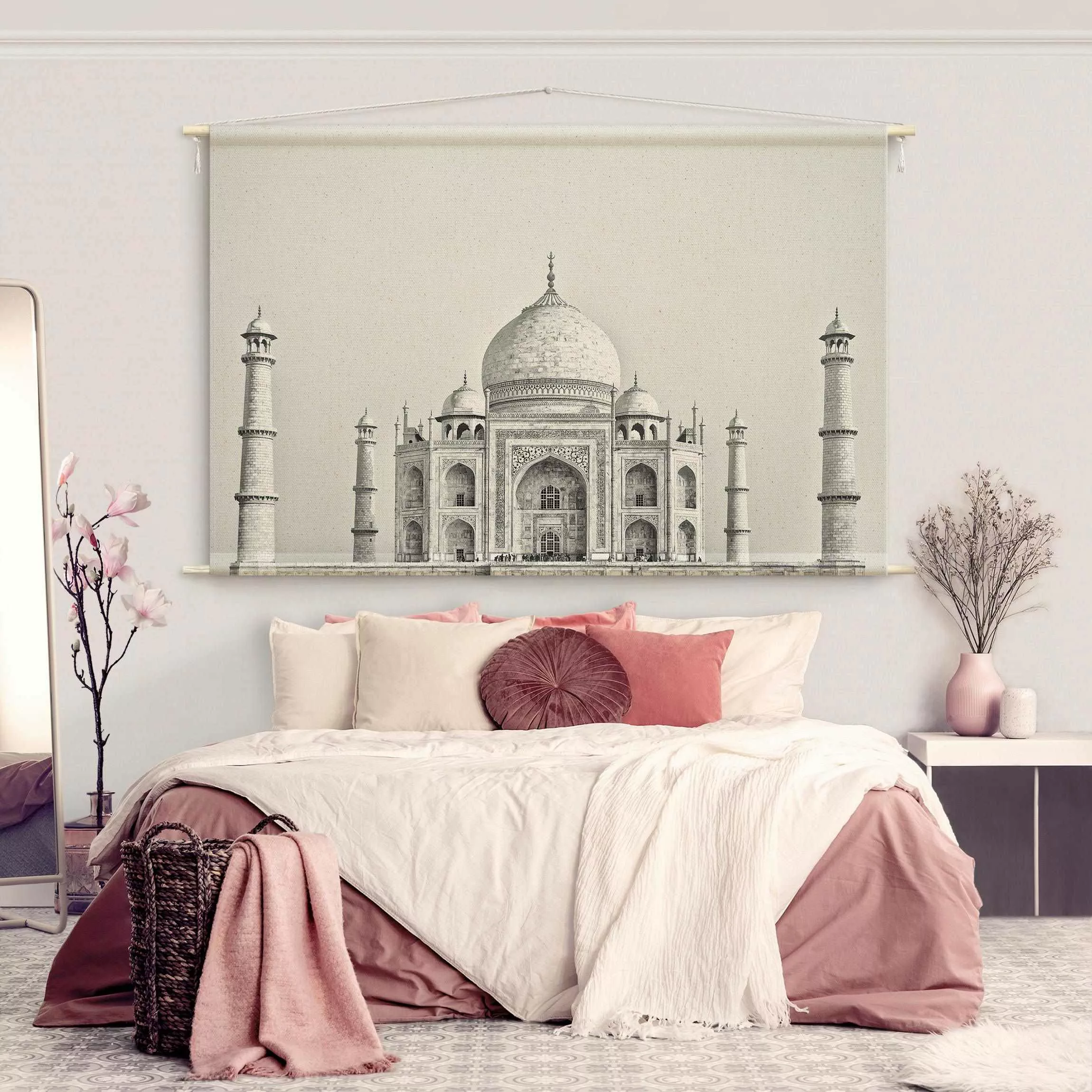 Wandteppich Taj Mahal in Grau günstig online kaufen