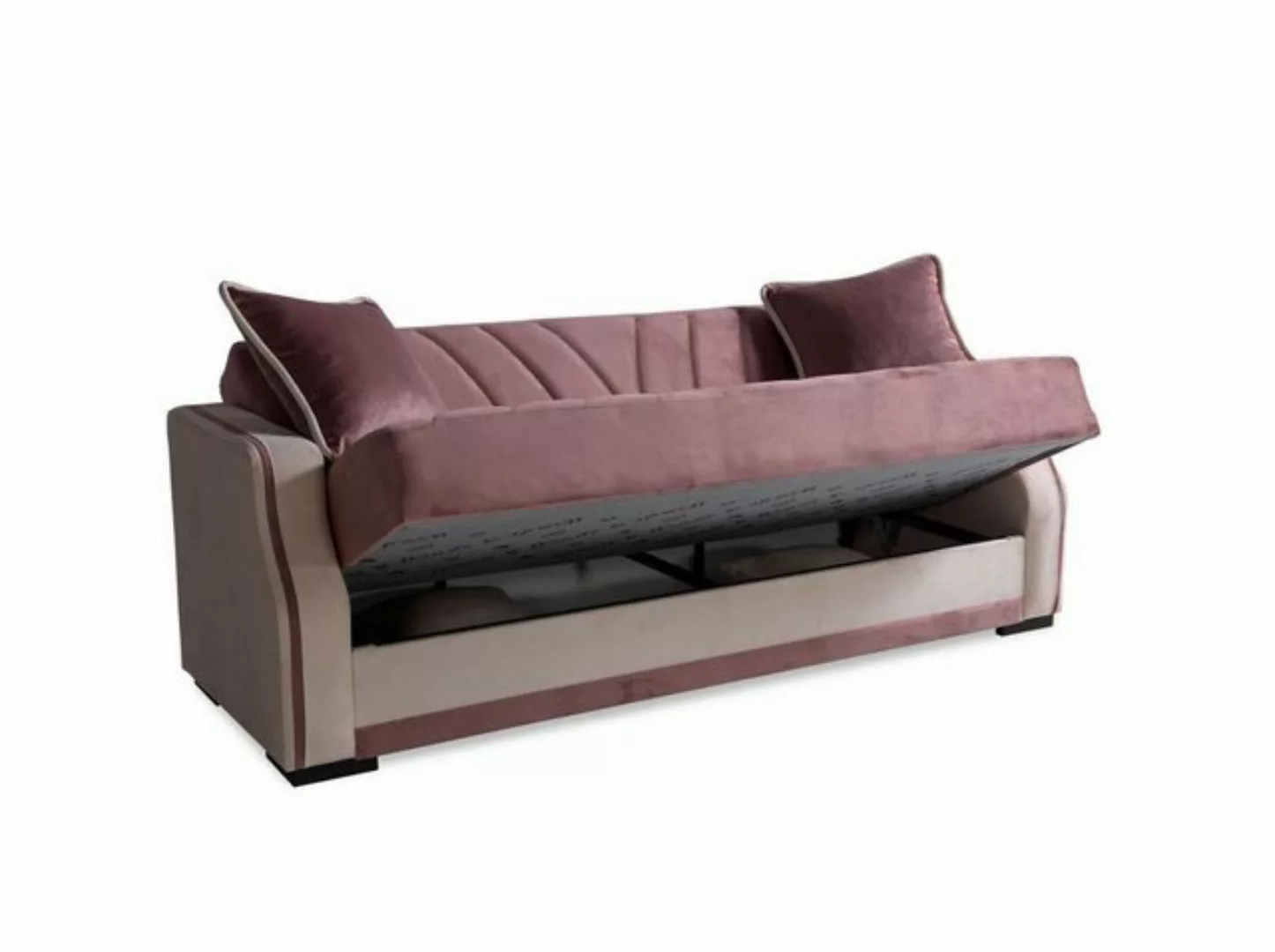JVmoebel Sofa Sofagarnitur 3+1 Sitzer Textil Holz Sofa 3 Sitzer Modern Sess günstig online kaufen
