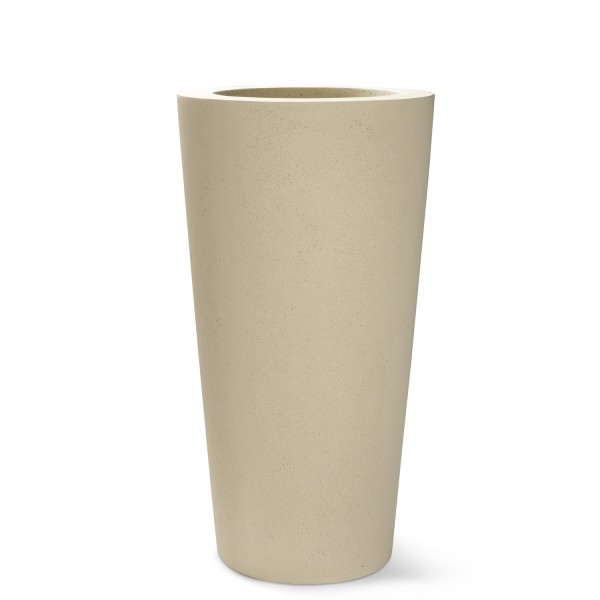 Polystone Conical Outdoor Bodenvase Ø 43 cm, Höhe 80 cm creme günstig online kaufen