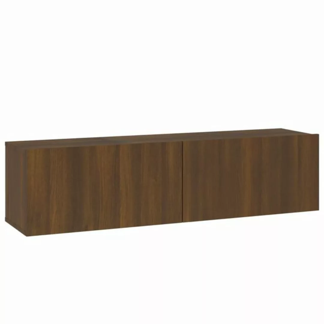 furnicato TV-Schrank TV-Wandschrank Braun Eichen-Optik 120x30x30 cm Holzwer günstig online kaufen