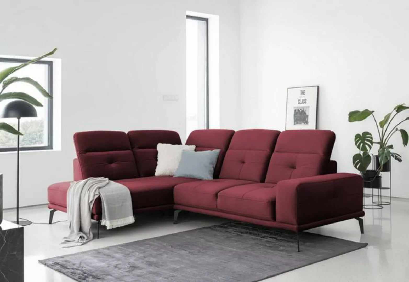 Myhomelando Ecksofa Theressa, mit verstellbaren Kopfstützen günstig online kaufen