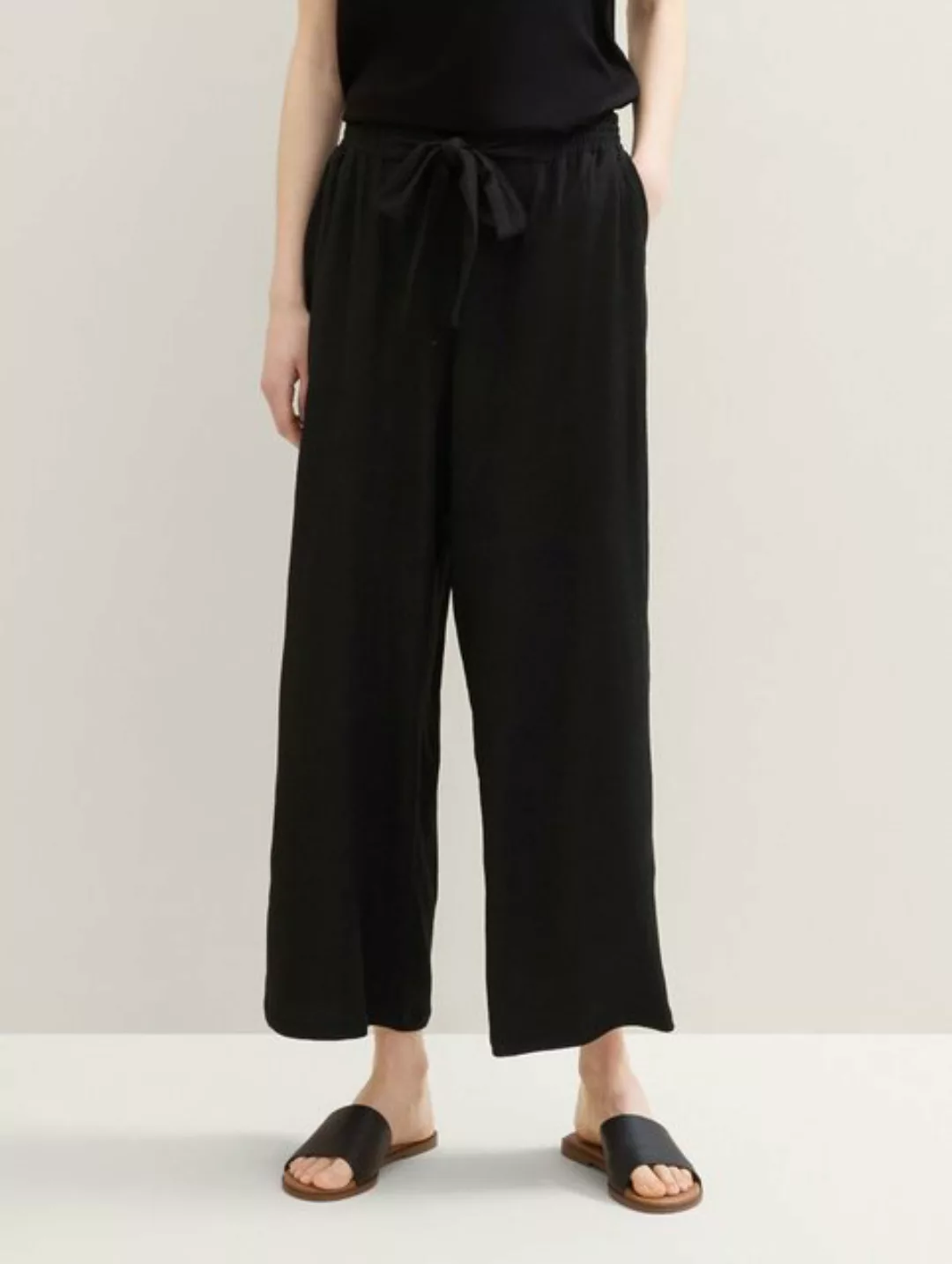 TOM TAILOR Denim 7/8-Hose Culotte mit Bindegürtel günstig online kaufen