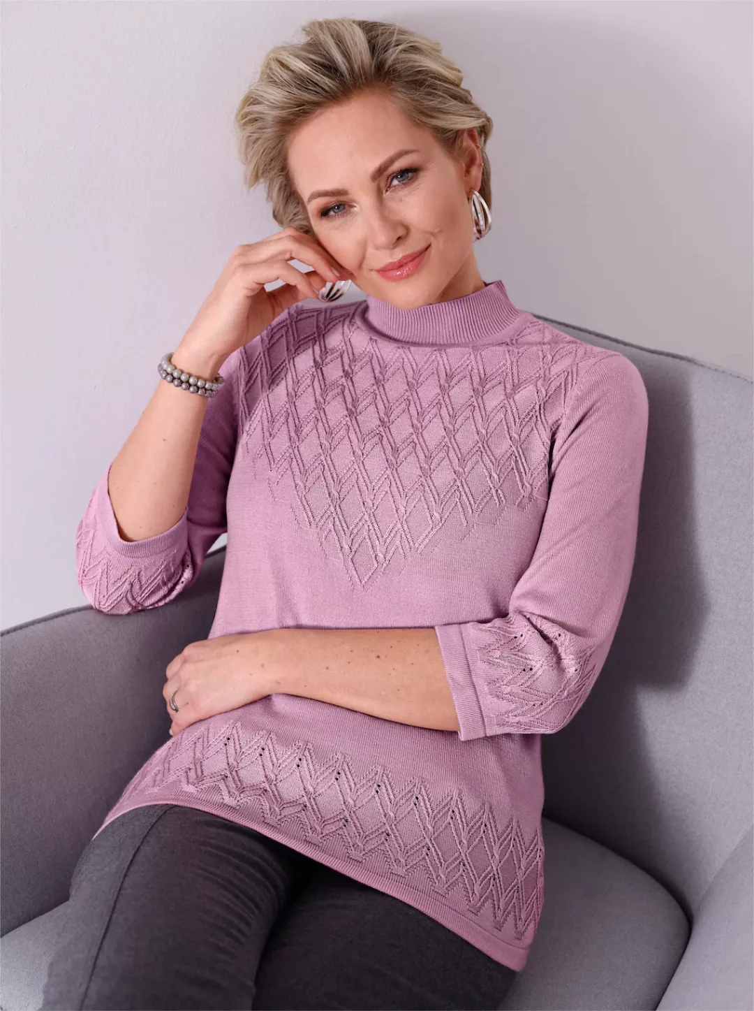 Casual Looks Kurzarmpullover "Kurzarm-Pullover" günstig online kaufen