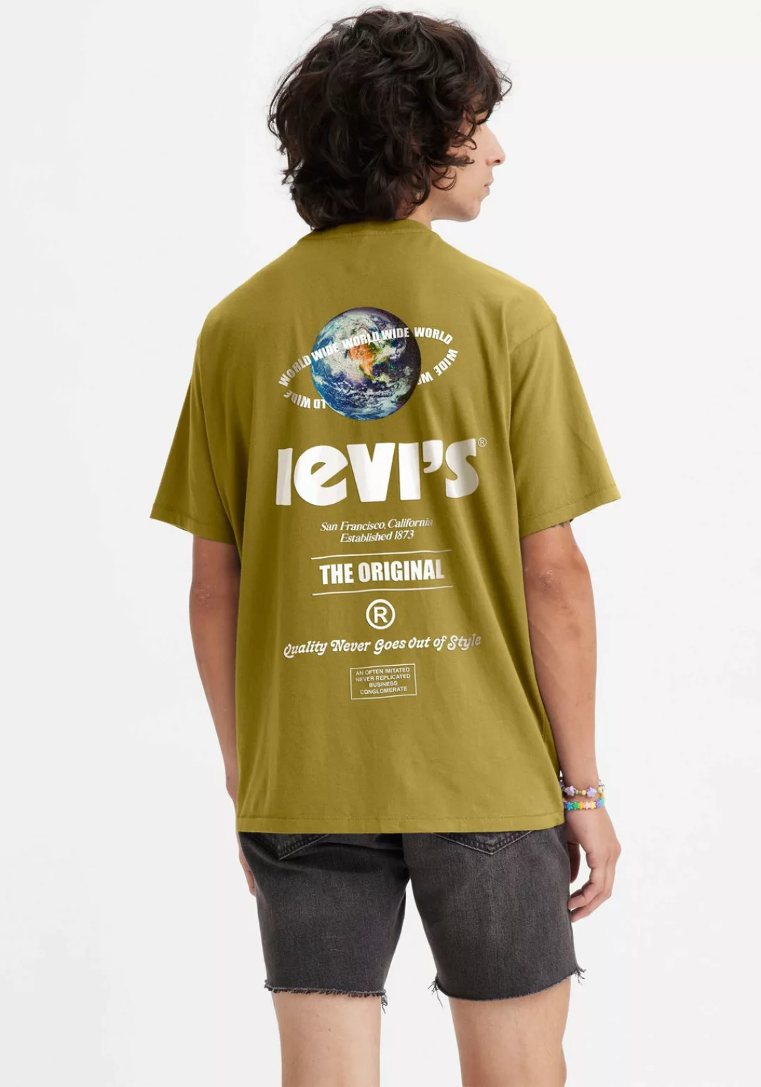 Levi's® T-Shirt KA VINTAGE FIT GRAPHIC TEE WORLD WIDE günstig online kaufen