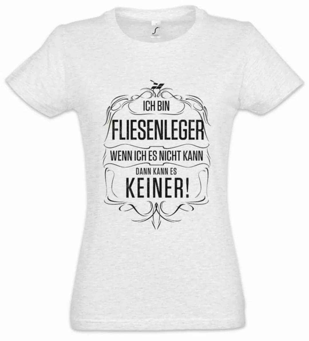 Urban Backwoods Print-Shirt Ich Bin Fliesenleger Damen T-Shirt Arbeit Beuf günstig online kaufen